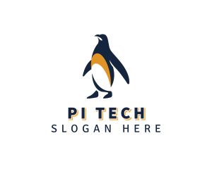 Penguin Bird Animal logo design