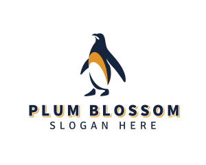 Penguin Bird Animal logo design