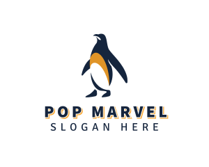 Penguin Bird Animal logo design