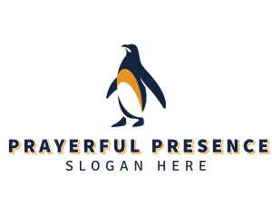 Penguin Bird Animal logo design