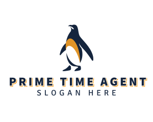 Penguin Bird Animal logo design