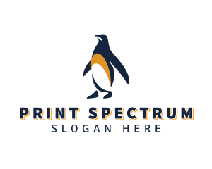 Penguin Bird Animal logo design