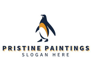 Penguin Bird Animal logo design