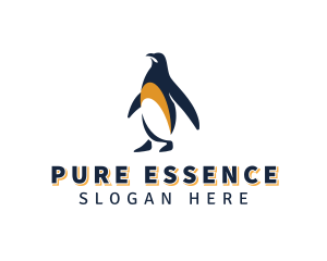 Penguin Bird Animal logo design