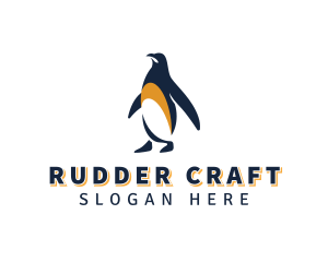 Penguin Bird Animal logo design