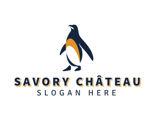 Penguin Bird Animal logo design