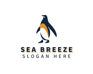 Penguin Bird Animal logo design