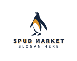 Penguin Bird Animal logo design