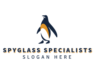 Penguin Bird Animal logo design