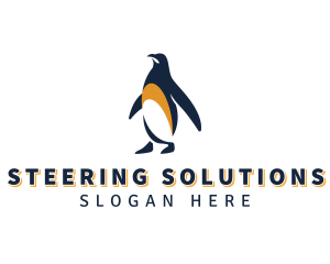 Penguin Bird Animal logo design