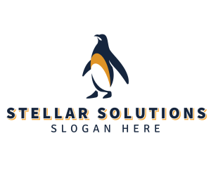 Penguin Bird Animal logo design