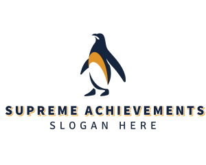 Penguin Bird Animal logo design