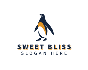 Penguin Bird Animal logo design