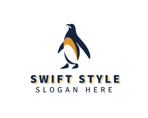 Penguin Bird Animal logo design