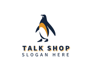 Penguin Bird Animal logo design