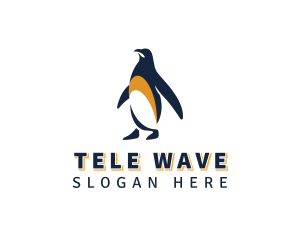 Penguin Bird Animal logo design