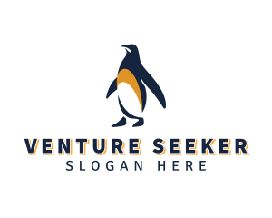 Penguin Bird Animal logo design