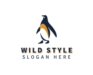 Penguin Bird Animal logo design