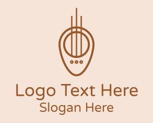 Guitar Strings Pick Logo