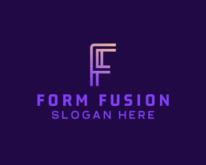 Generic Cyber Firm Letter F logo design