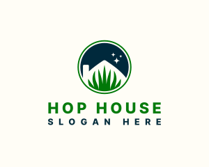 Grass House Landscaping logo design