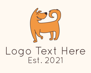 Adorable Happy Dog logo