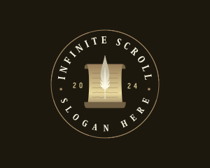 Quill Scroll Writing logo design