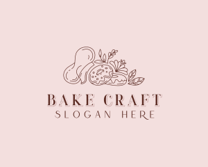 Donut Baking Baker logo design