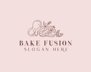 Donut Baking Baker logo