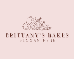 Donut Baking Baker logo design