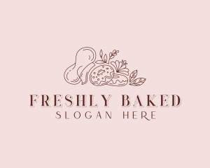 Donut Baking Baker logo design