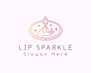 Sparkling Crystal Gem logo design