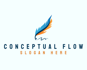 Writing Pen Feather logo