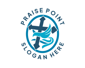 Holy Cross Dove logo design
