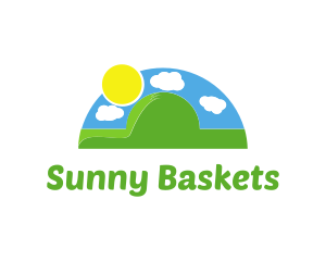 Sun Clouds Nature logo design