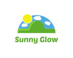 Sun Clouds Nature logo design