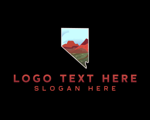 Nevada Red Rock Canyon Nature Logo