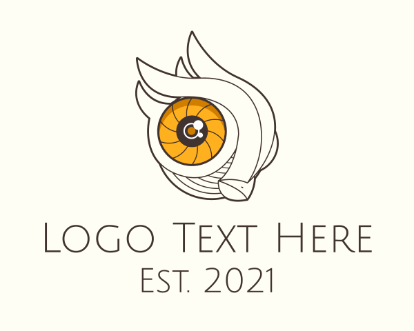 Eye-lens logo example 3