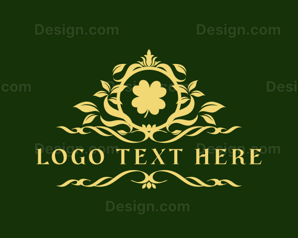 Elegant Clover Leaf Logo