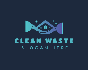 House Cleaning Plunger logo design