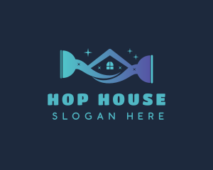 House Cleaning Plunger logo design