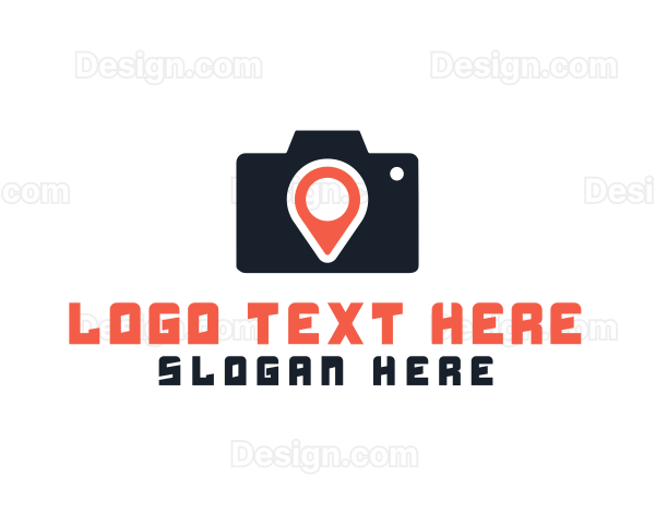 Photography Location Pin Logo