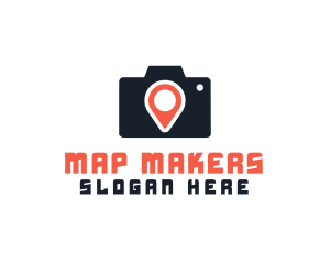 Photography Location Pin logo design