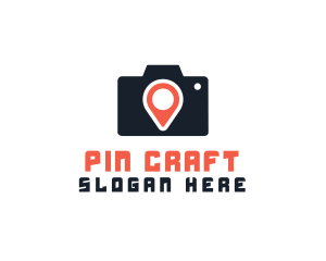 Photography Location Pin logo design