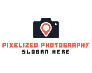 Photography Location Pin logo design