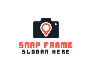 Photography Location Pin logo design