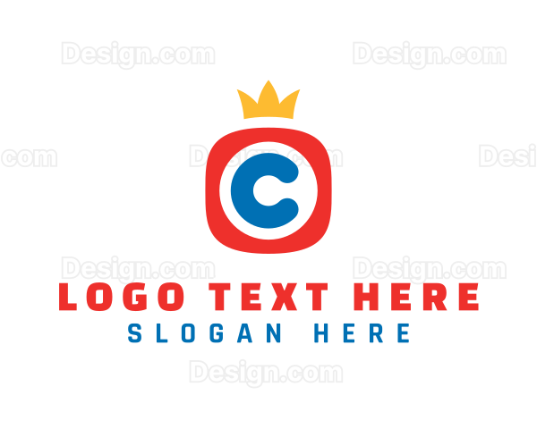 Media Crown Letter C Logo