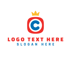Coronet - Media Crown Letter C logo design