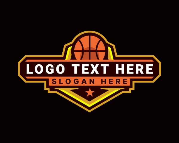 Basketball logo example 3