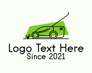 Lawn Mower Outline  logo